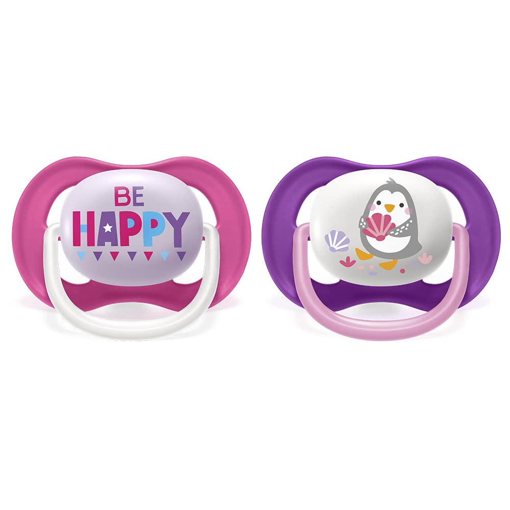 Chupón Ortodóntico Philips Avent Happ Peng con Caja Esterilizadora 6-18 Meses 2 Piezas