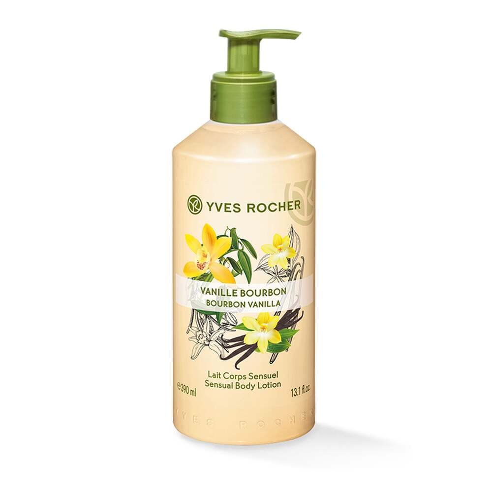 Yves Rocher Crema Corporal Fluida, Vainilla, 390 ml