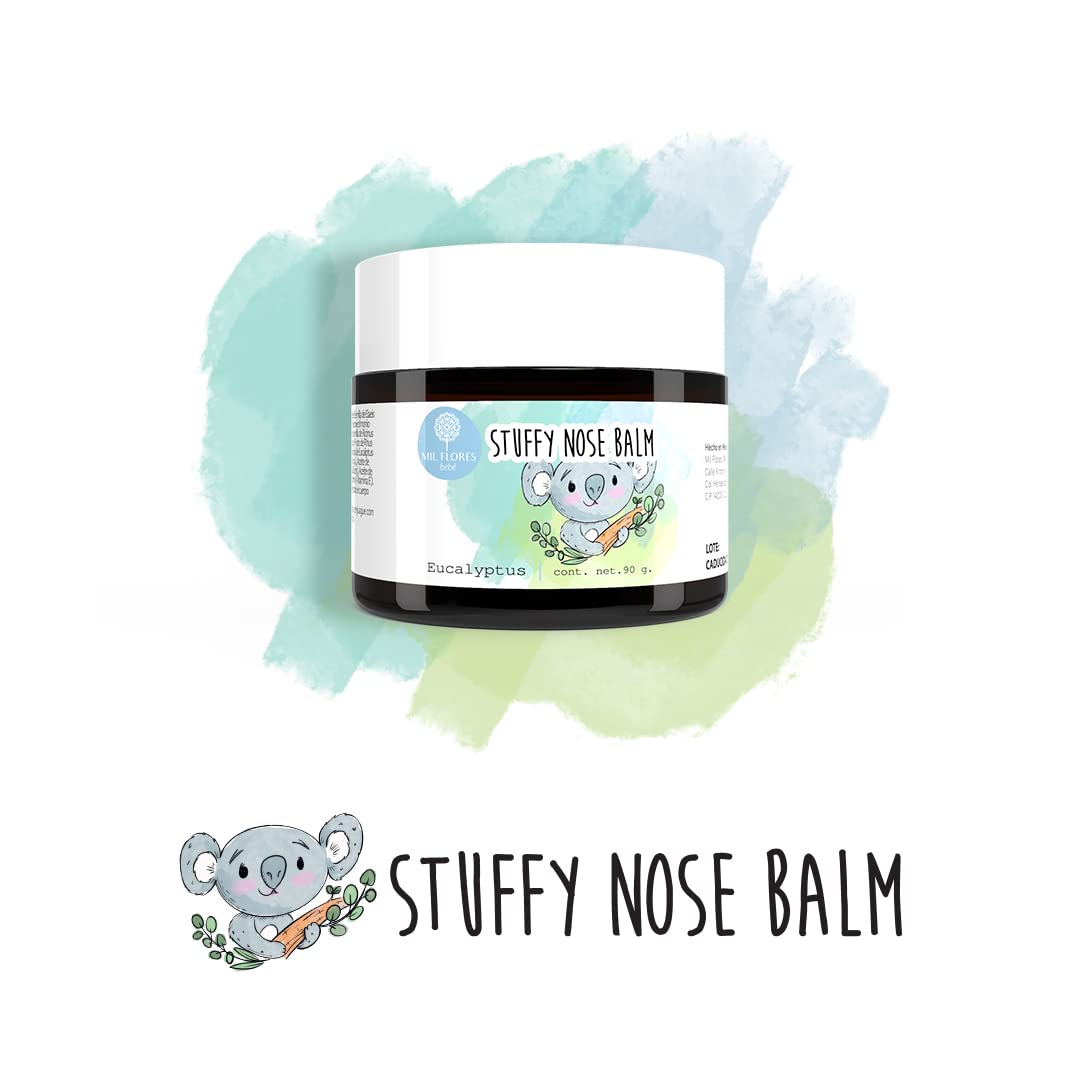 Bálsamo para Nariz Congestionada Mil Flores eucalipto con Aromaterapia para Bebé