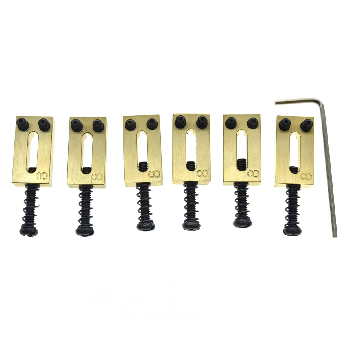 KAISH - Sillín de latón macizo para guitarra Stratocaster o Telecaster (10,8 mm)