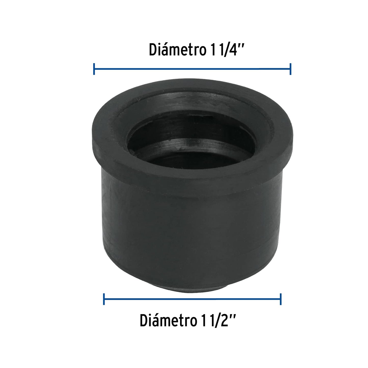 Foset CHU-4032, Adaptador de hule 1 1/2" - 1 1/4"