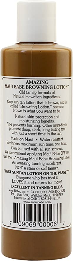 Maui Babe - Browning Lotion - 8oz, 2 pack by Maui Babe
