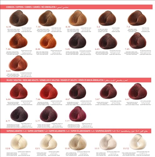 ARUAL - COSMETICA PROFESIONAL Arual tinte # 5.4 castano claro cobrizo