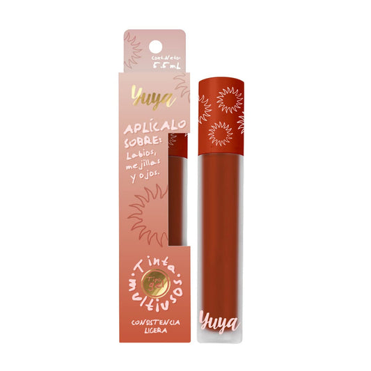 Republic Cosmetics Yuya Tinta multiusos Soledad de larga duración para labios, ojos y mejillas con extracto de Aloe Vera Color Salmon