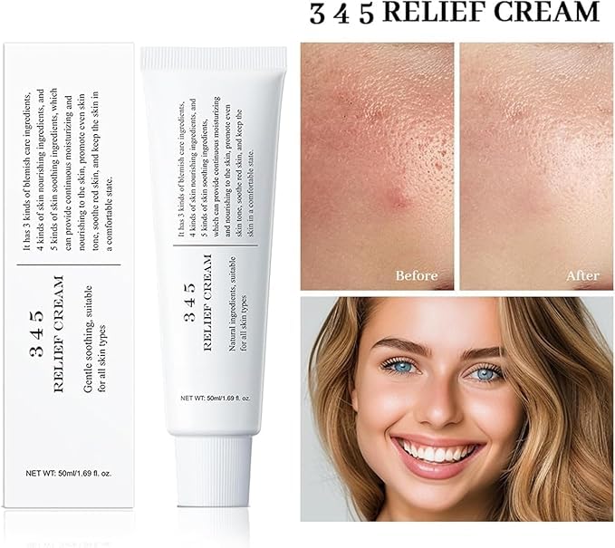 Zyjaocve 345 Korean Soothing Face Cream Set for Intensive Repair and Relief - 100% Effective Barrier Repair Moisturizer - 50ml (3PC)