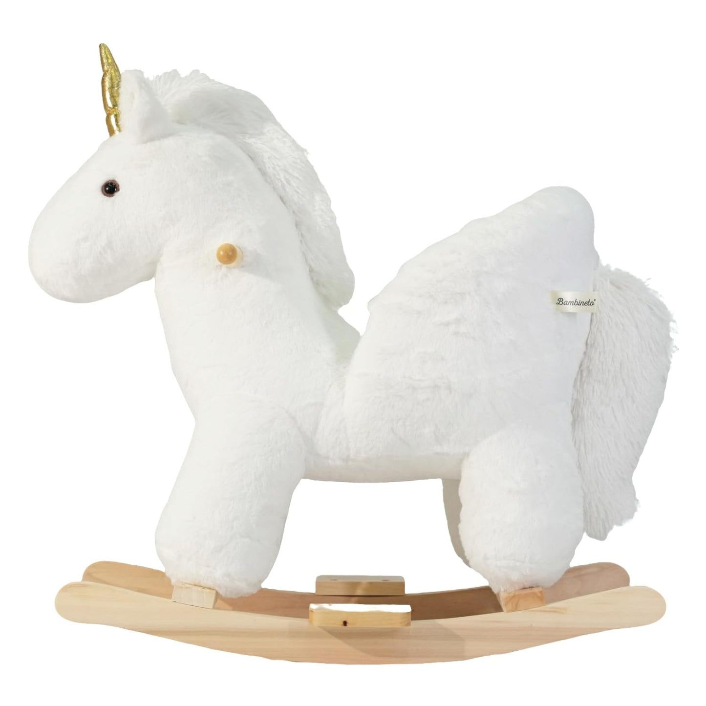 BAMBINETO Mecedora para Bebe Unicornio de Peluche