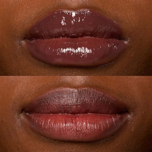 NYX Professional Makeup, LIP IV Gloss Serum Hidratante, Tono: Espresso Soak. Tinta de Labios hidratante con alto pigmento infusionado con agua de coco y magnesio. Fórmula vegana.