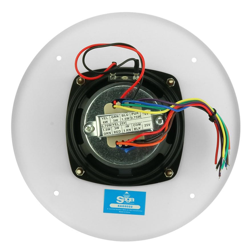 Altavoz de Techo Saga Elite 4 Pulgadas con Transformador de 25/70 Voltios
