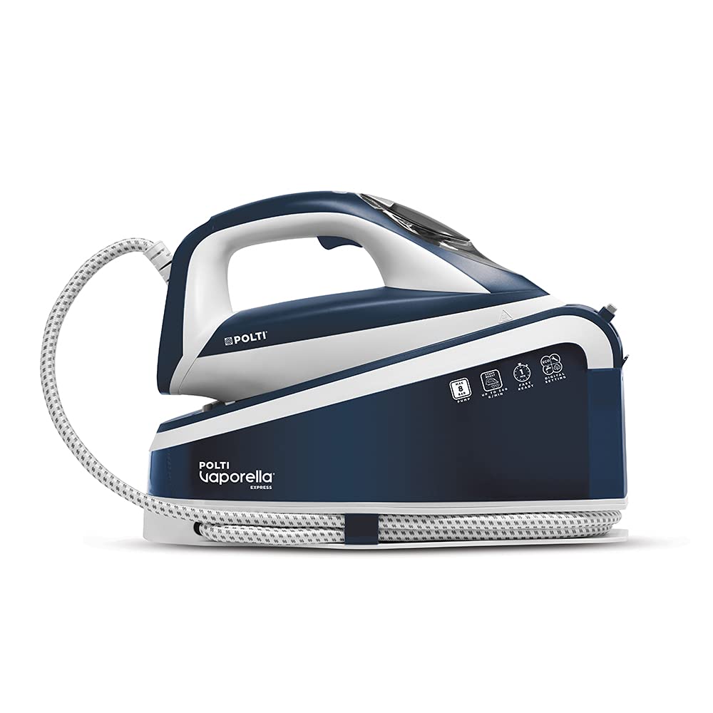 Plancha con Generador de Vapor Polti Vaporella Express VE30.10 Azul y Blanco con Tecnología One Temperature