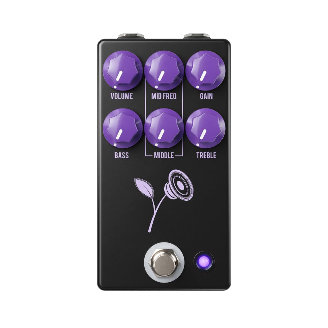 JHS - Pedal de distorsión violeta, color negro