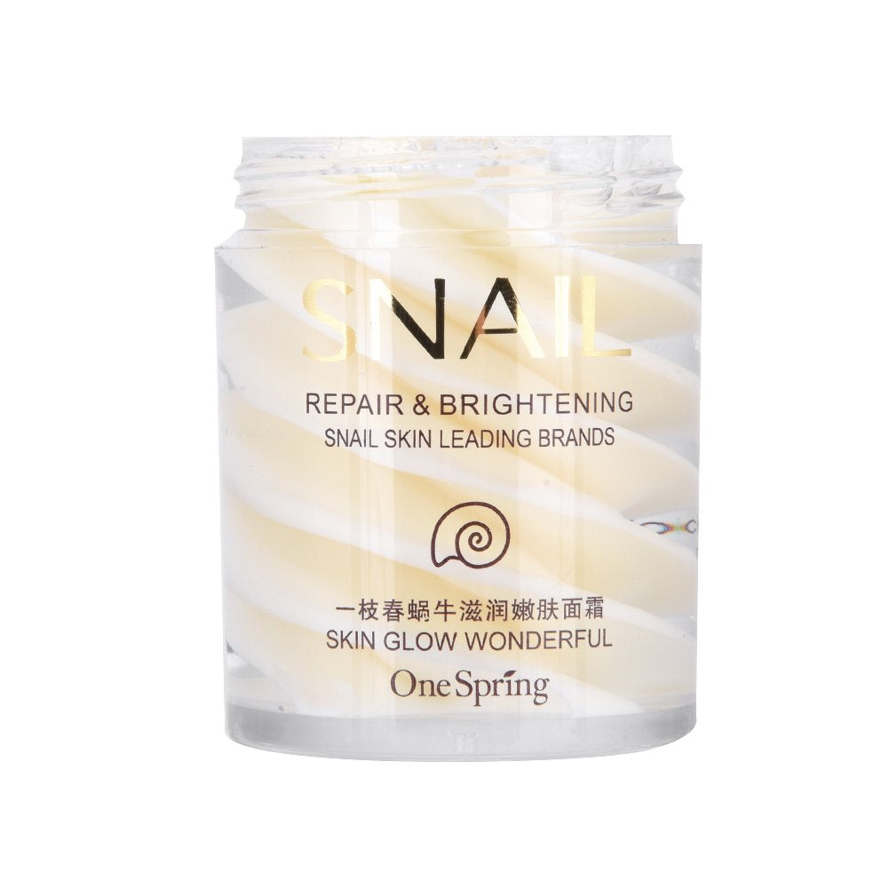 YUYTE Crema Facial de Caracol, Crema Nutritiva para la Piel, Antiedad, Antiarrugas, Hidratante Facial, Extracto de Caracol, Crema de Día Y de Noche para Tensar la Piel (60 G)