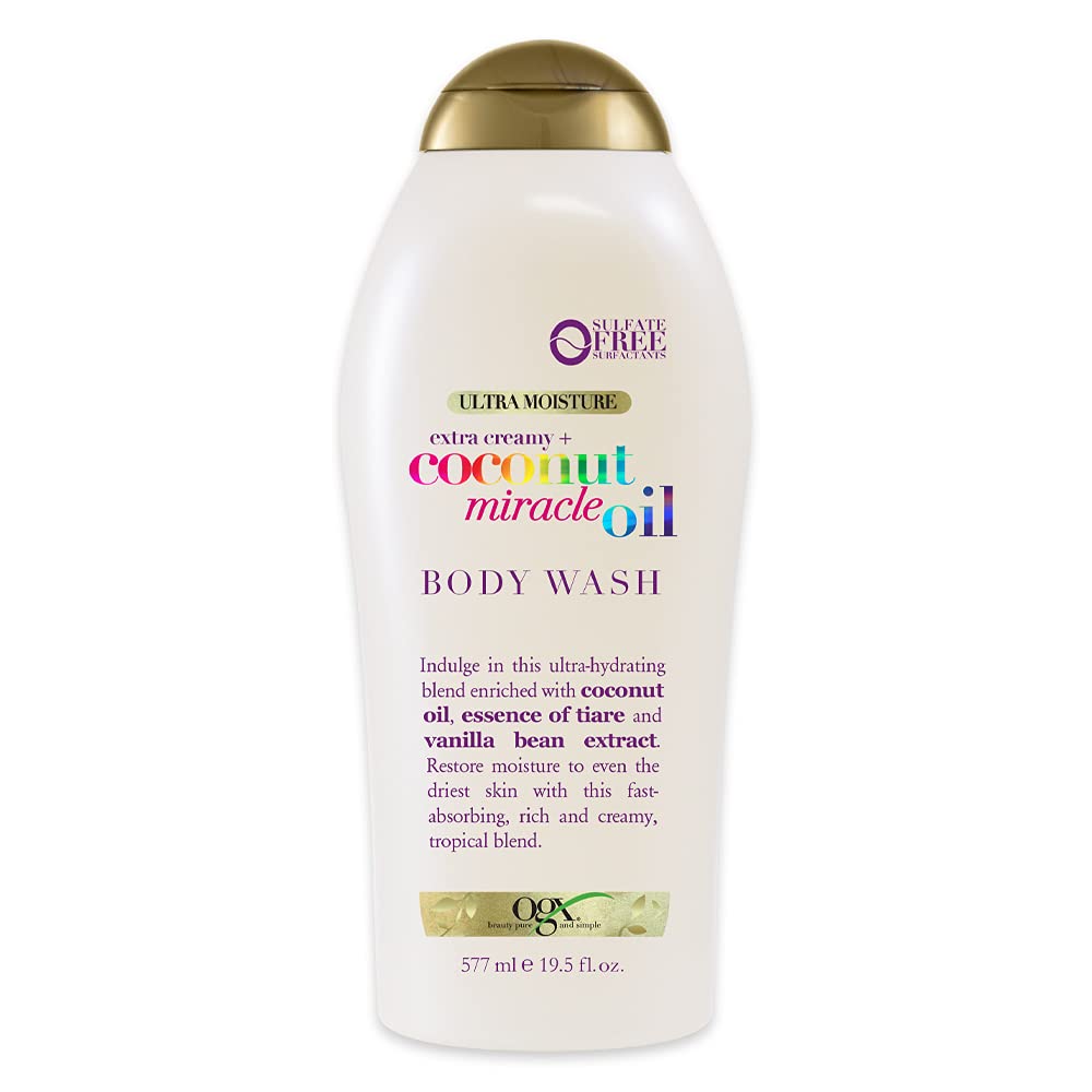 Body Wash Humectante OGX Aceite de Coco y Café Exfoliante