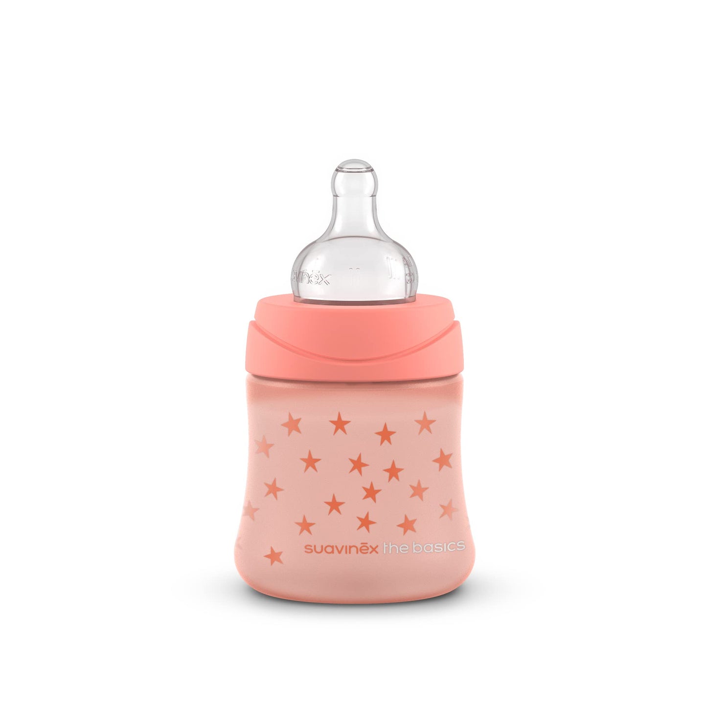 Set de Biberones Basics Rosa Tetina Redonda Silicon 150ml Flujo Lento