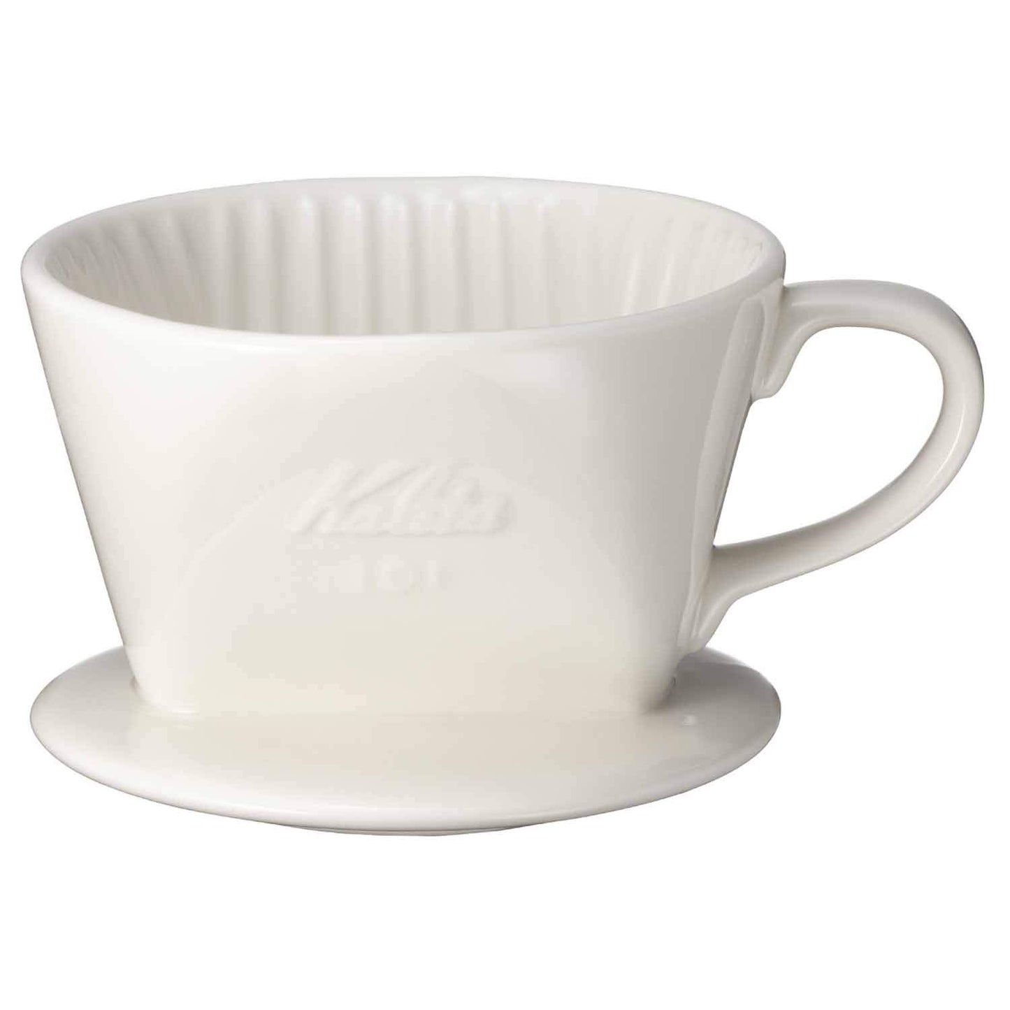 Kalita - Gotero de café de cerámica para 1 a 2 personas, color blanco, 101 Lotto #01001