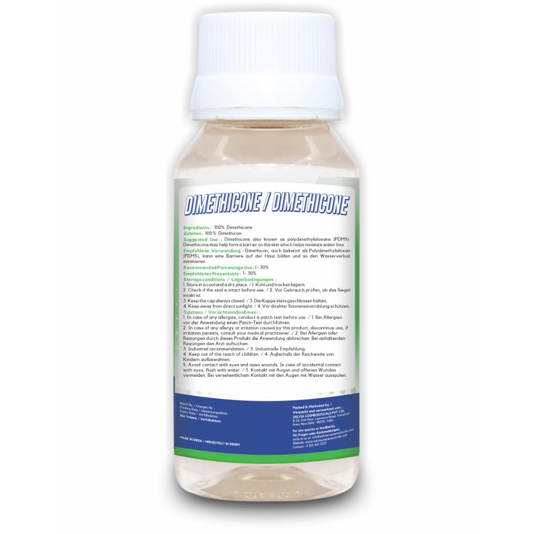 Myoc Dimethicone – Cosmetic Grade | Silicone-Based Emollient for DIY Skincare, Haircare & Personal Care Formulations | 8 FlOz / 240ml