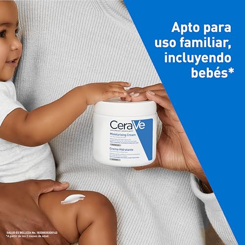 CeraVe Crema Hidratante |542gr| Hidrante diario para rostro y cuerpo para piel normal a seca