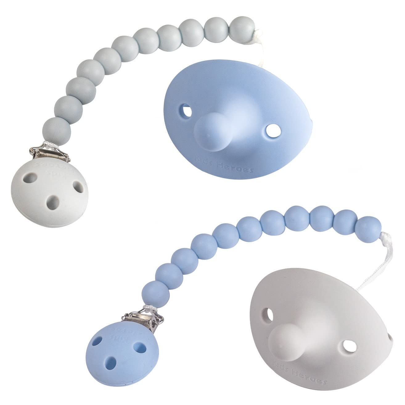 Chupones Kids Heroes Silicona Suave y Segura para Bebé 3 a 36 Meses Paquete de 2