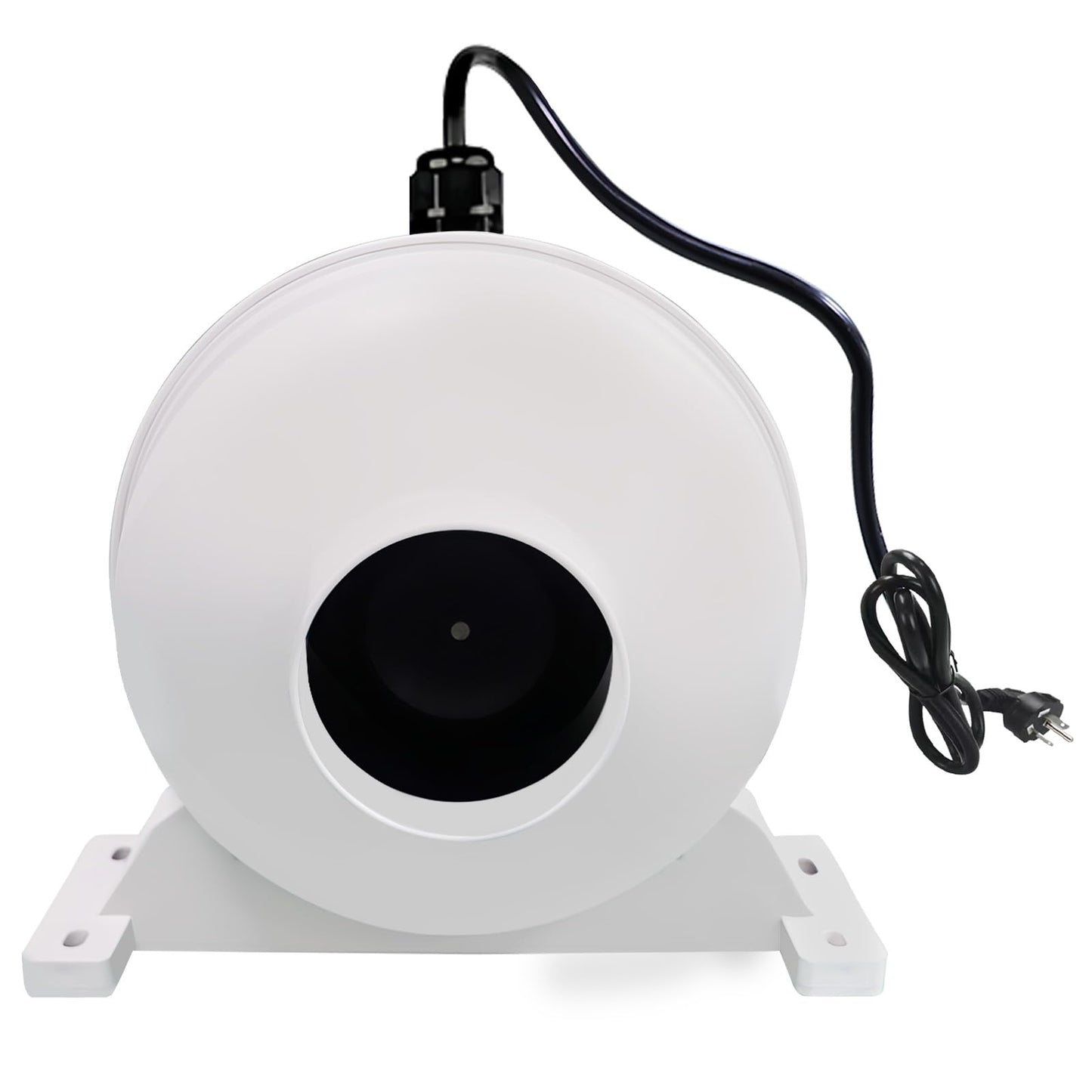 Dcfairfan - Ventilador de Radón de 4 Pulgadas, Silencioso, 260 CFM, IP67, Blanco