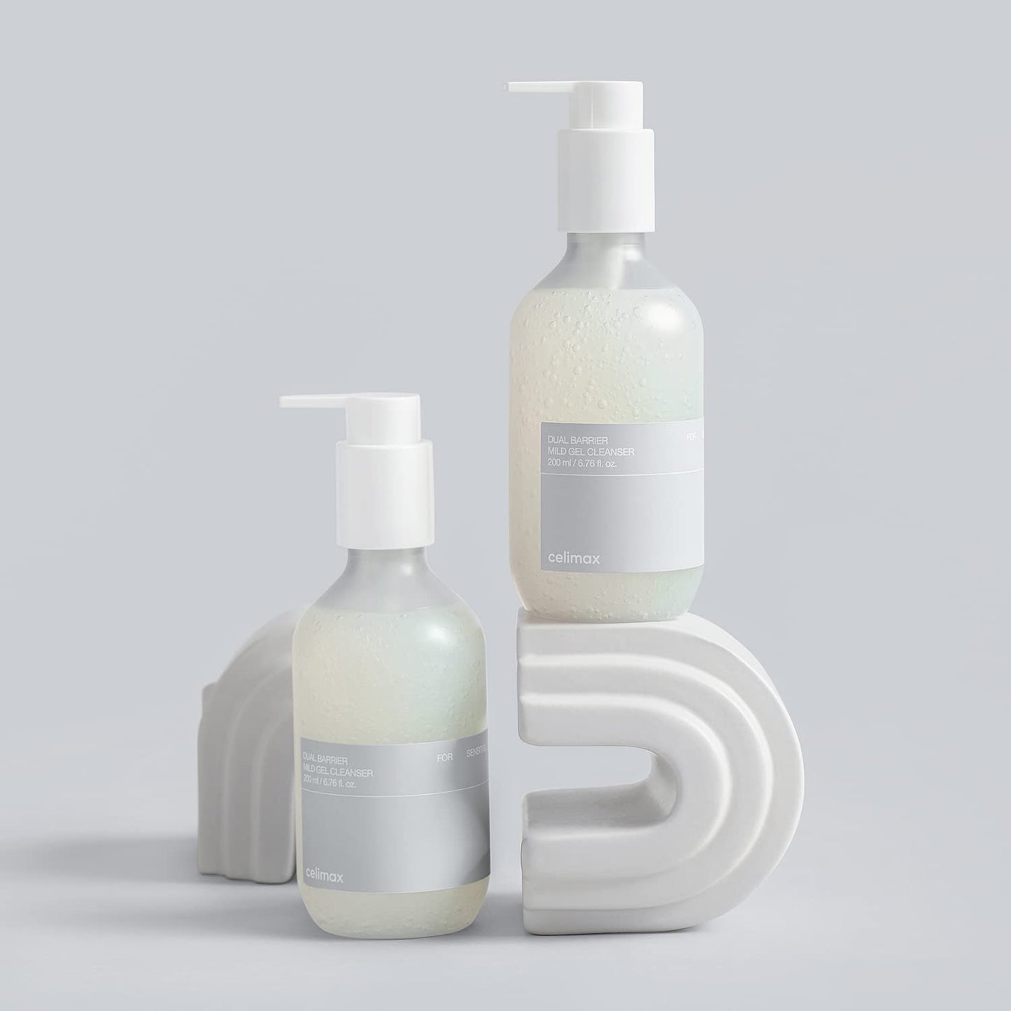 celimax- Limpiador en gel suave de doble barrera | con ceramidas, limpieza facial, hidratante, humectante, calmante,