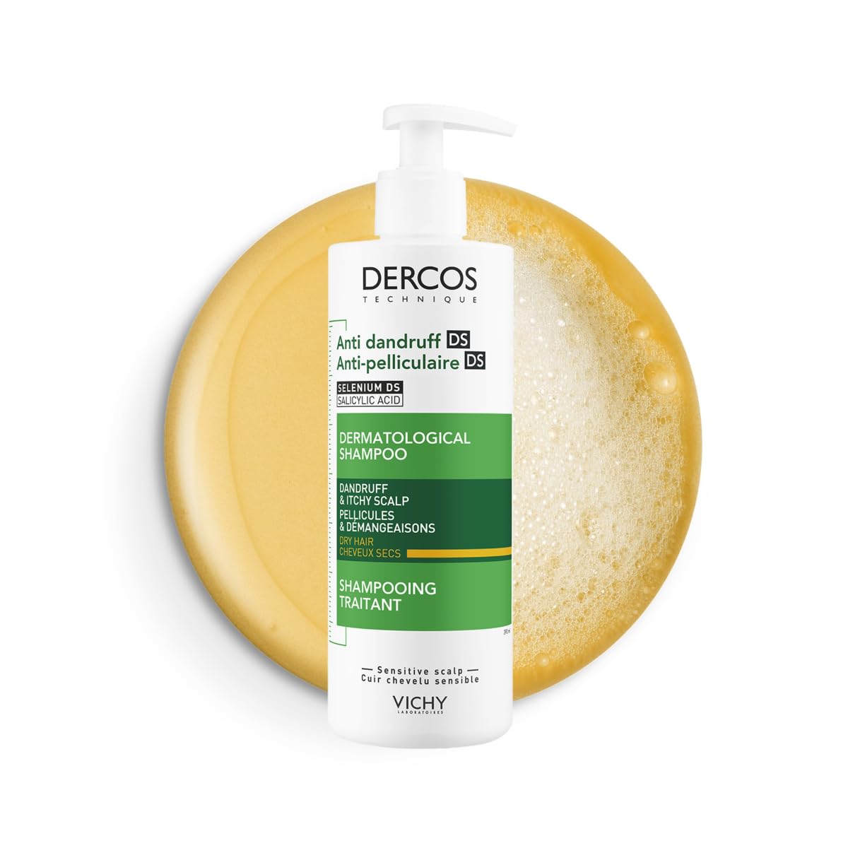 Shampoo Anticaspa Vichy Dercos Seco 390ml