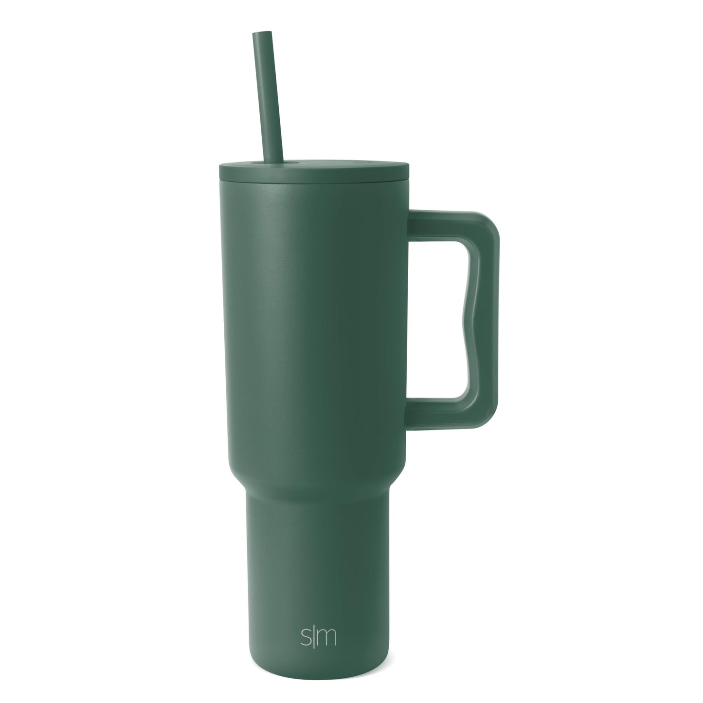 Vaso Térmico Simple Modern Retro Mint con Asa y Pajita