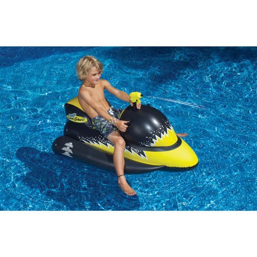 Squirter de Esquí Húmedo Swimline Negro Amarillo Lasershark