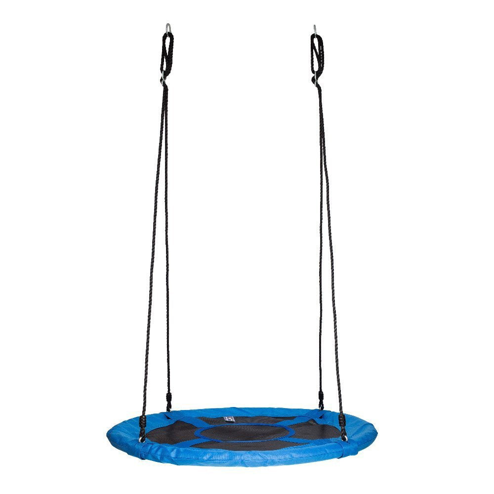 Disc - Juego de asiento de cuerda gigante para colgar en árbol, resistente, fácil de configurar para niños, adultos, exteriores, patio, jardín, 40 pulgadas/24 pulgadas