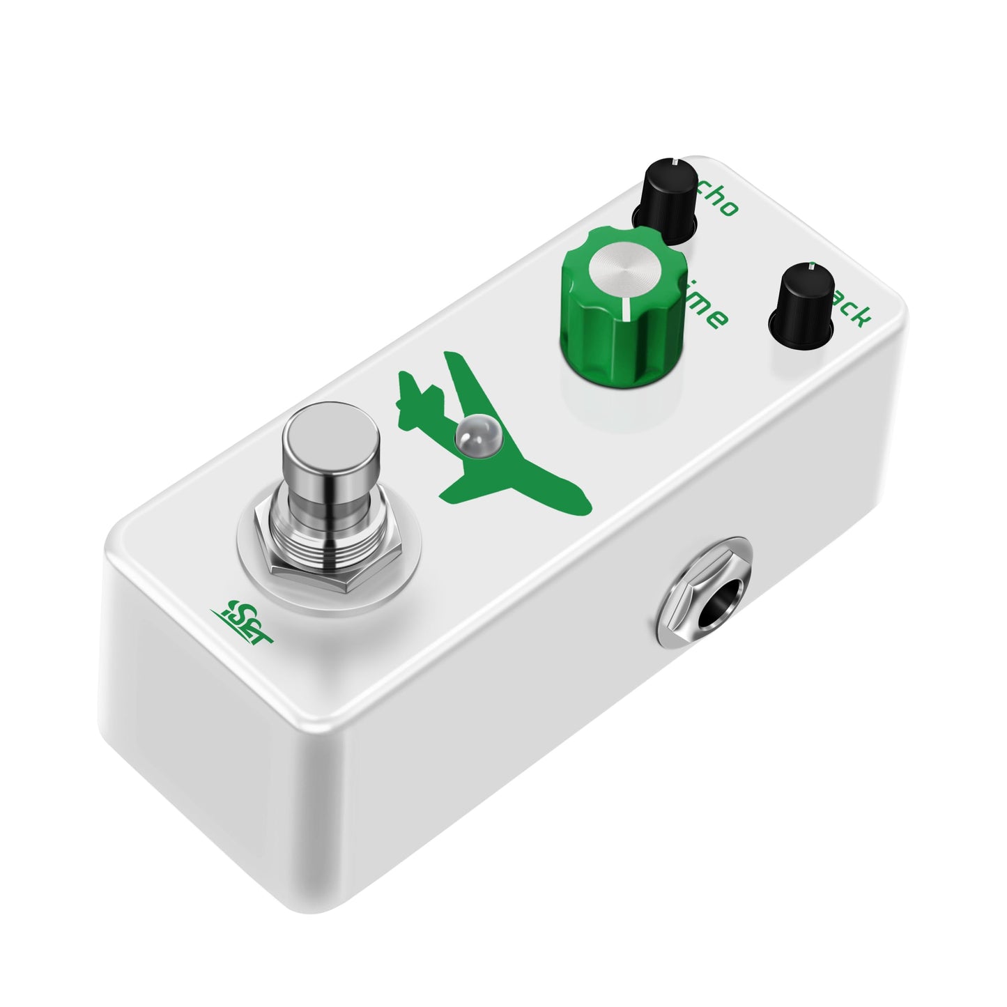 ISET Pedal de guitarra retardante analógico de vuelo puro para guitarra eléctrica, bajo True Bypass