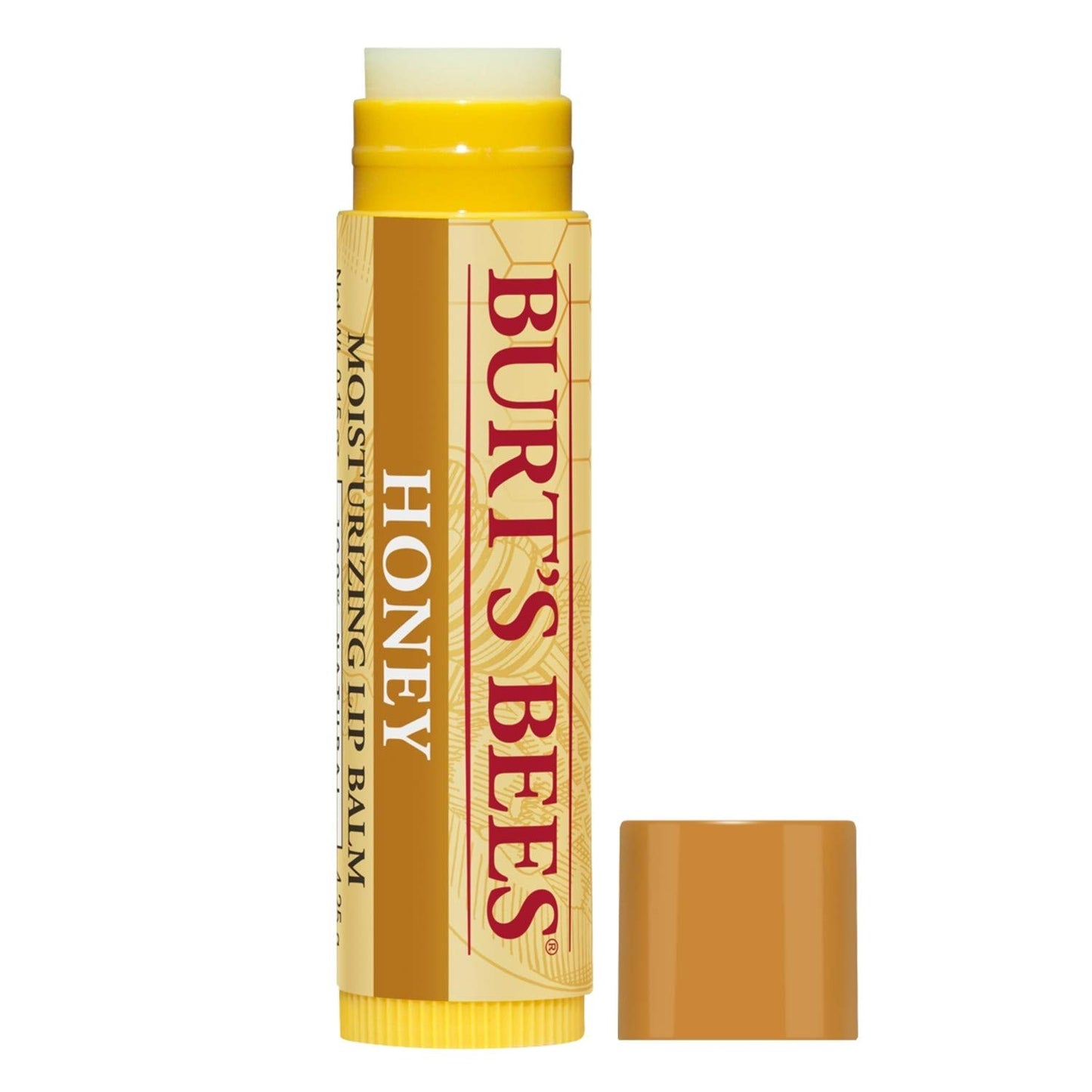 Burt's Bees 100% Natural Moisturizing Lip Balm, Honey with Beeswax - 4 Tubes