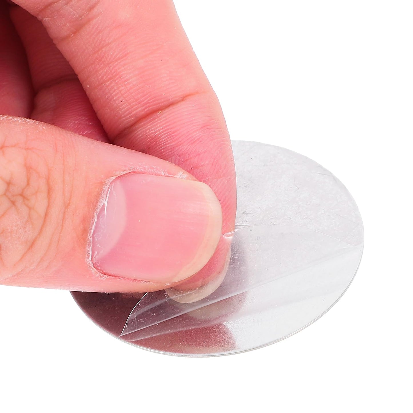 Hemobllo Juego De 10 Placas MetáLicas Adhesivas para Soporte MagnéTico De Celular En Auto, DiáMetro 4cm, Color Plata