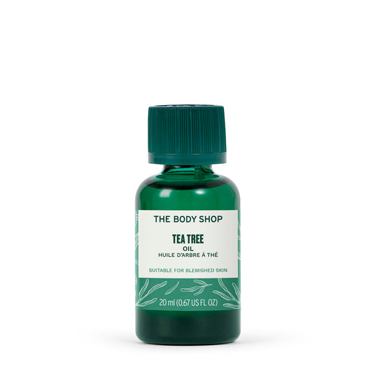 Aceite Tea Tree The Body Shop Verde 100% Vegano para Piel con Imperfecciones