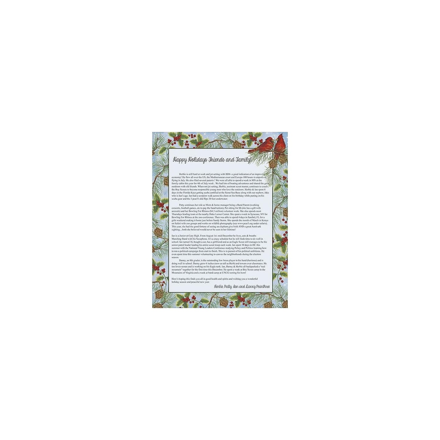 Cardinal with Pine Stationery - 80 Sheets by Masterpiece Studios