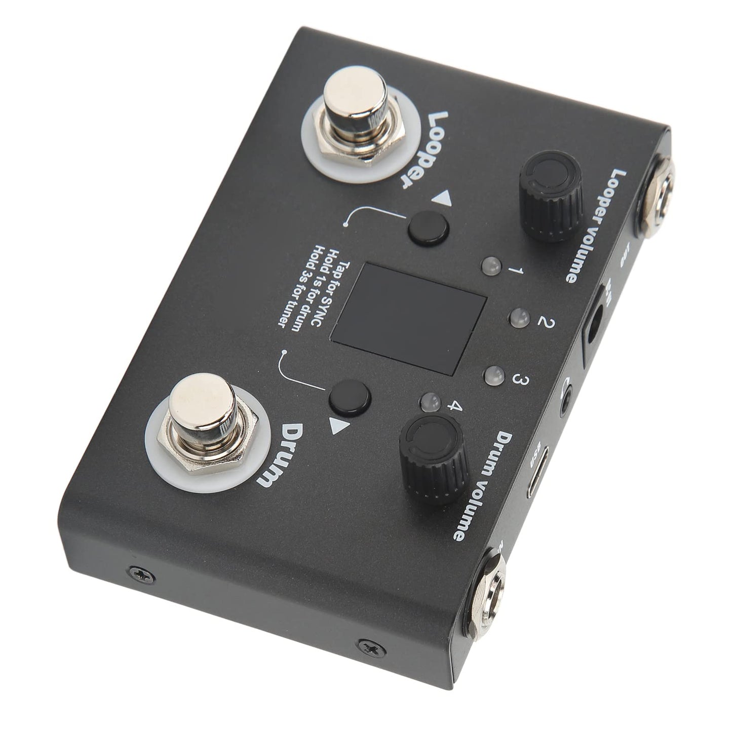Efecto de bucle, caja de ritmos Looper Pedal Sensible Afinación precisa Metal Alta resistencia para equipos de audio
