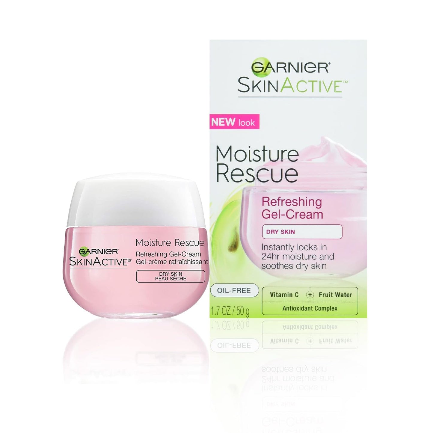 Garnier SkinActive Moisture Rescue Face Moisturizer, For Dry Skin, 1.7 oz.