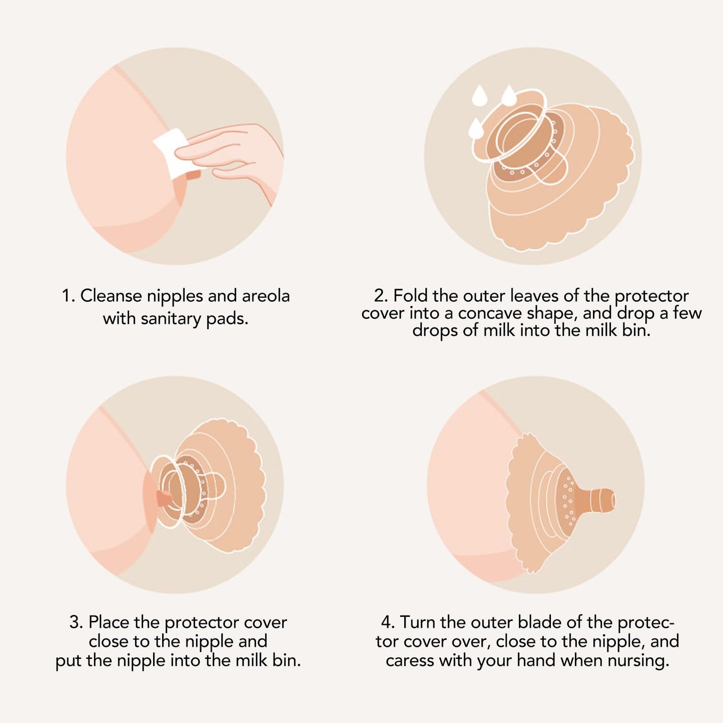 Protector de Pezón Ajuste Circular para Lactancia Materna para Madres