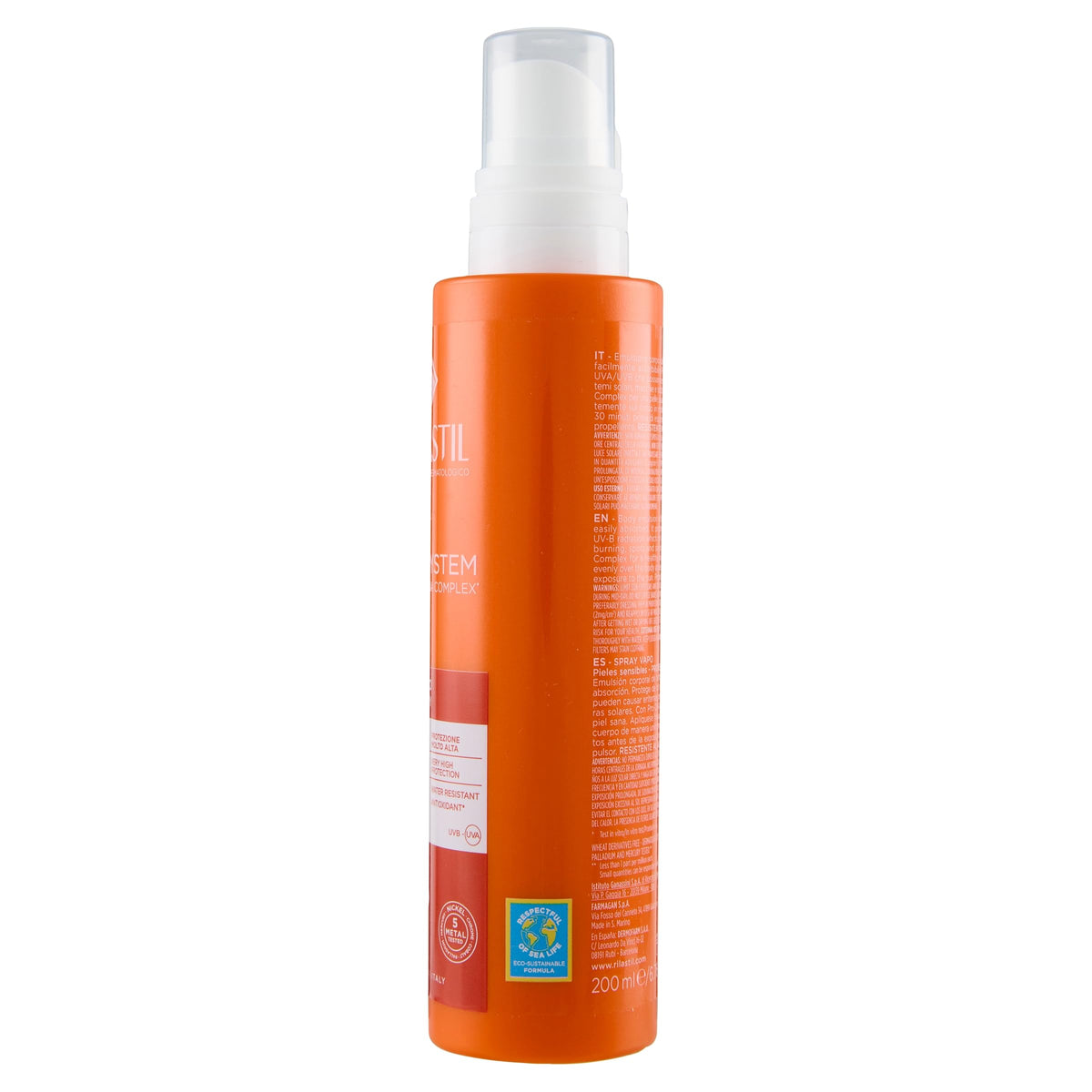 Spray Corporal Rilastil SPF50 Ultraligero Todo Tipo de Pieles Sensibles
