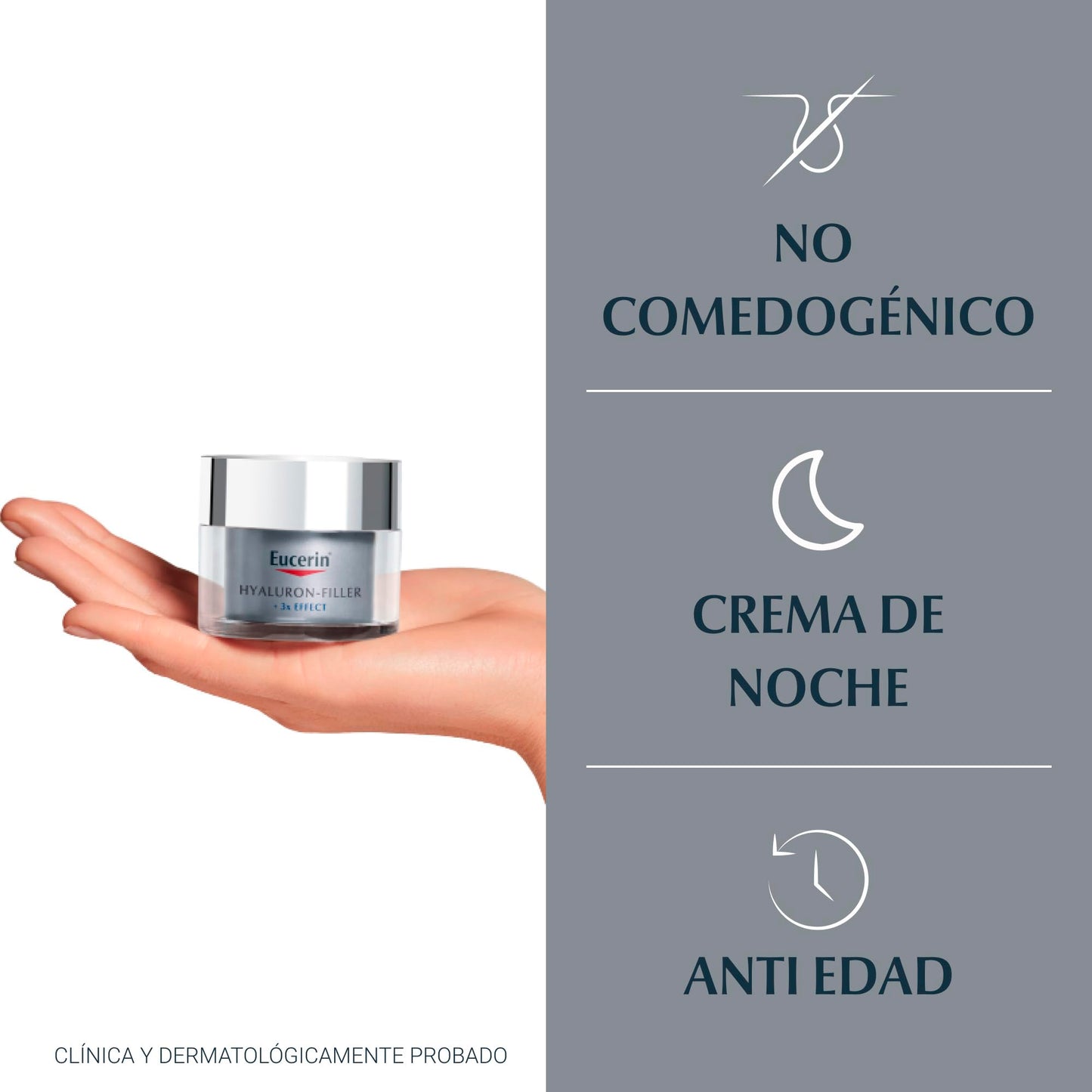 Eucerin Crema noche anti arrugas ácido hialurónico Hyaluron Filler,50ml