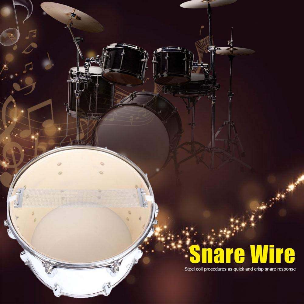 Alambre Snare Alambre de Acero Duradero Opcional 20 o 24 Hilos Tambor Muelle de Alambre de Acero para 14 "Accesorio de Repuesto para Instrumento Snare Drum(24)