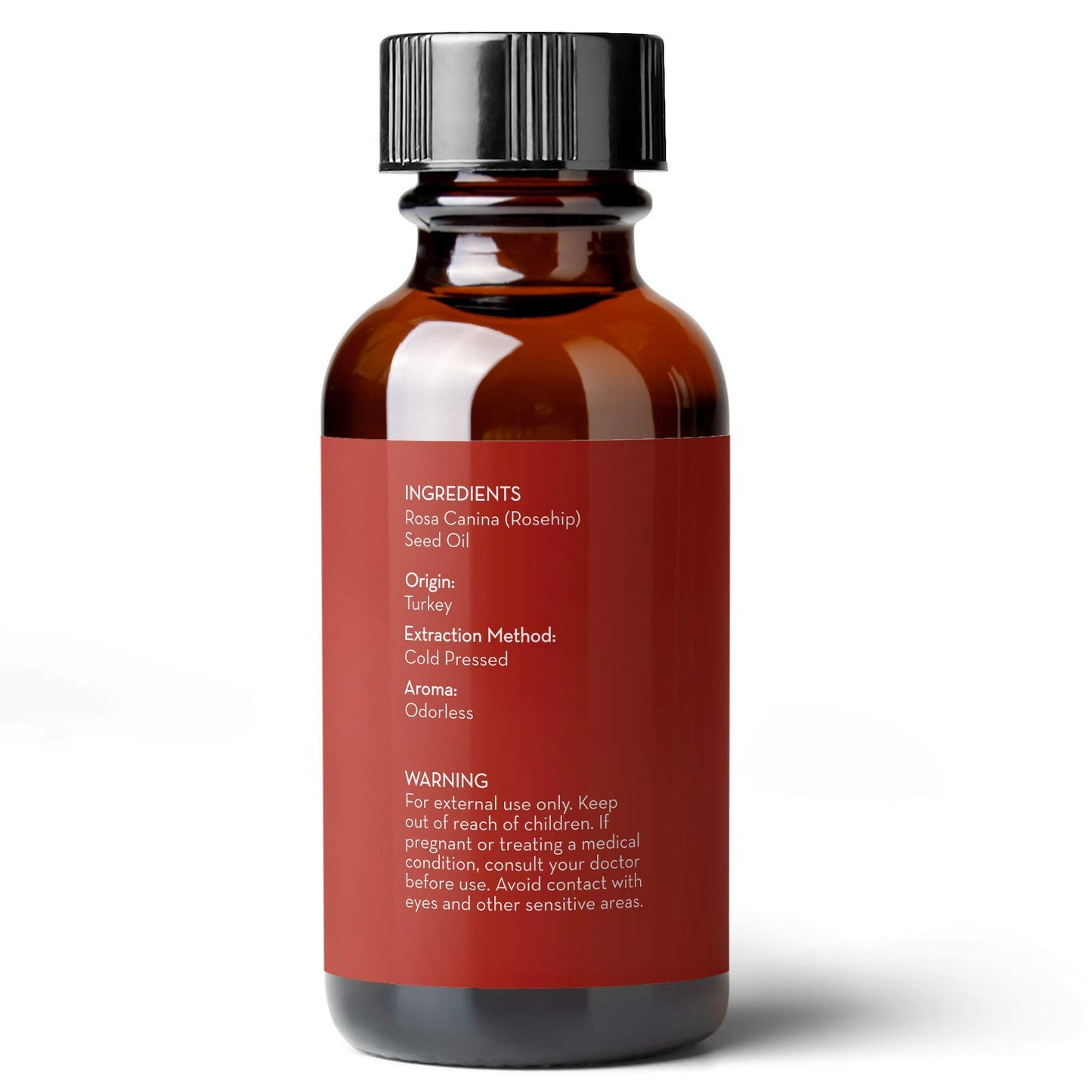 Rosehip Seed Oil, Cold Pressed & 100% Pure Rosehip Oil for Face, Nails, Skin, and Body by Pure Body Naturals, 1 Fl. Ounce