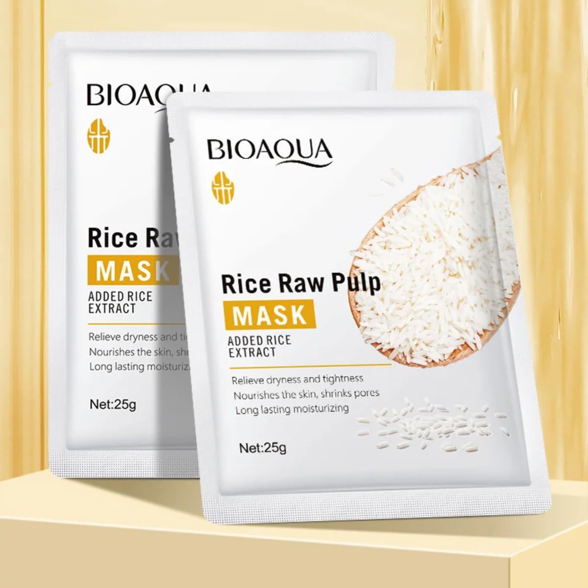 UNIVERSOENLÍNEA.COM Set Limpieza Y Cuidado Facial Espuma Exfoliante Serum Hidratante Mascarilla Humecta y Suaviza la Piel Extracto de Arroz Eliminando Impurezas, Células Muertas y Exceso de Aceite