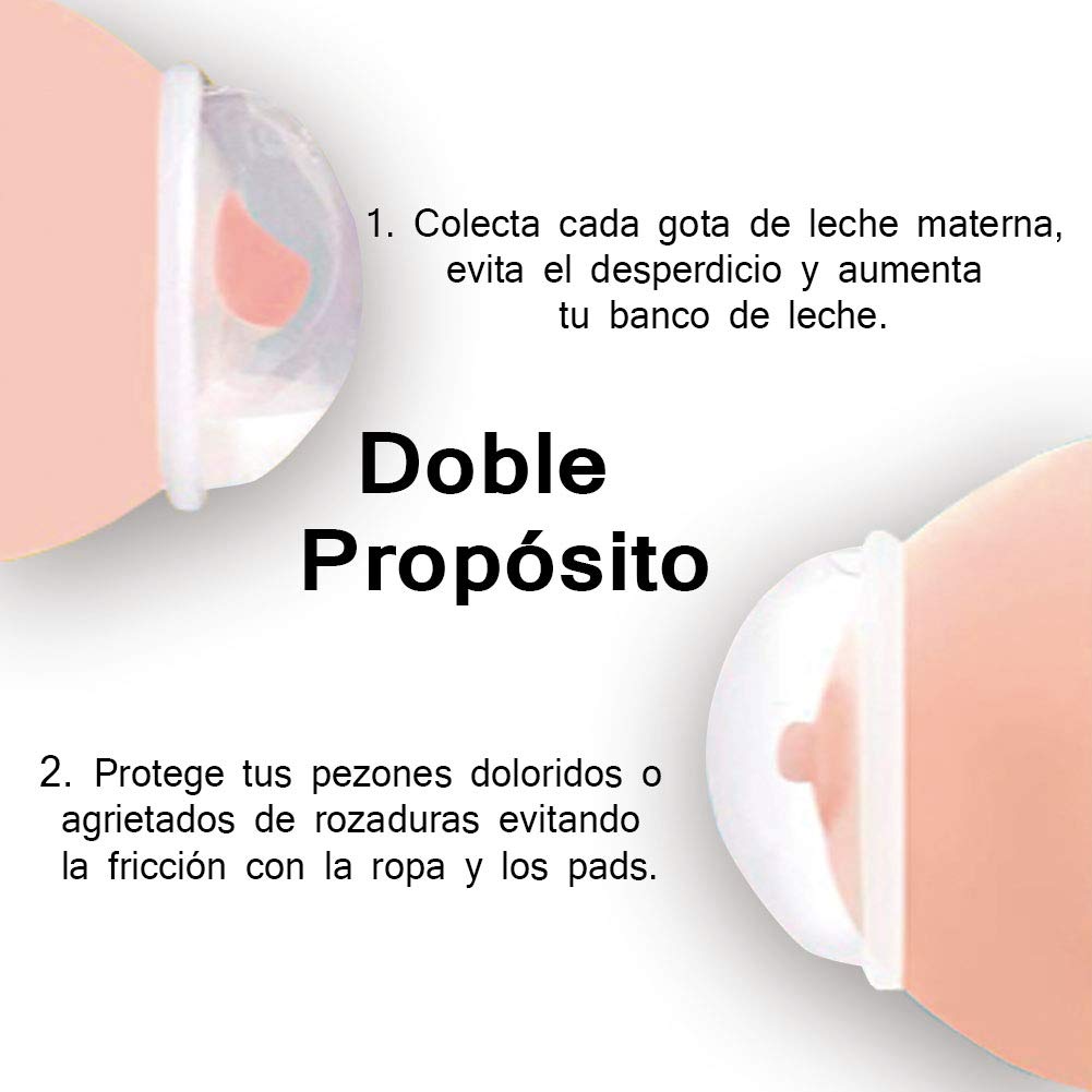 LURKO Duo Pack para Mamás: Extractor de Leche Manual y Protectores de Lactancia, Paquete con Protectores y Recolector de Leche Materna, Libre de BPA, Bolsa Transportadora, Collar Antiderrame