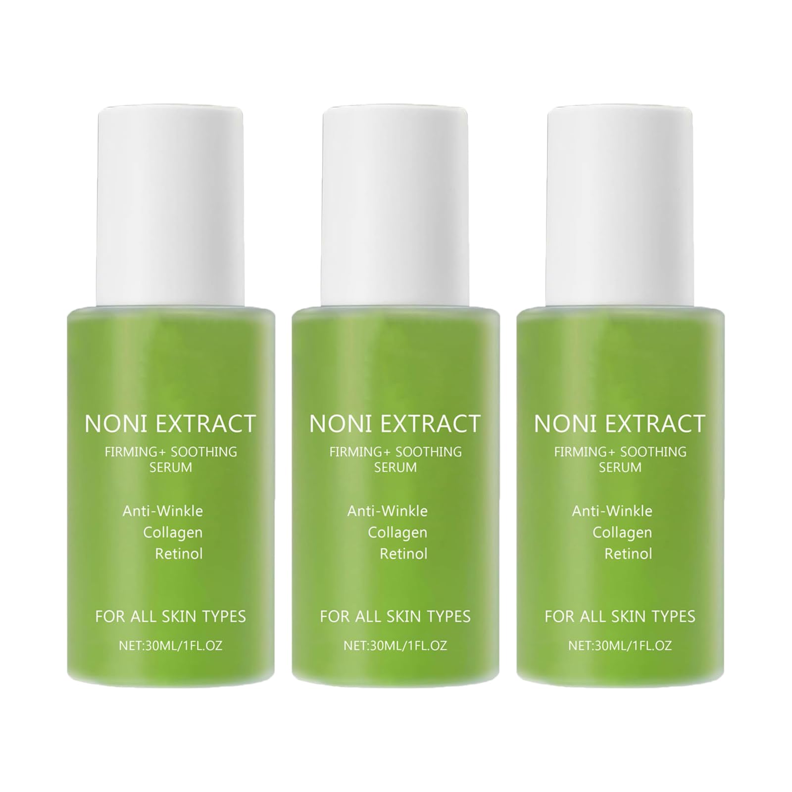Serum Facial de Extracto de Noni para Rejuvenecer y Suavizar la Piel - Pack de 3, 30ml