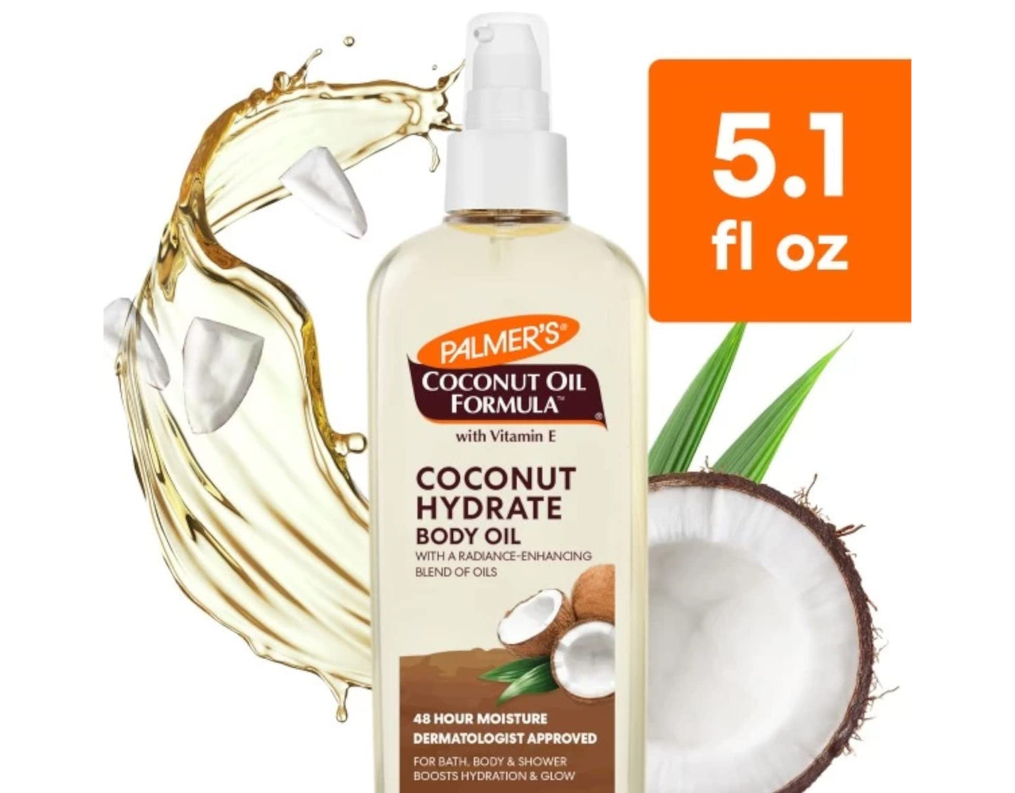 Palmer's Coconut Oil Formula Body Oil, 5.1 oz - 2pc