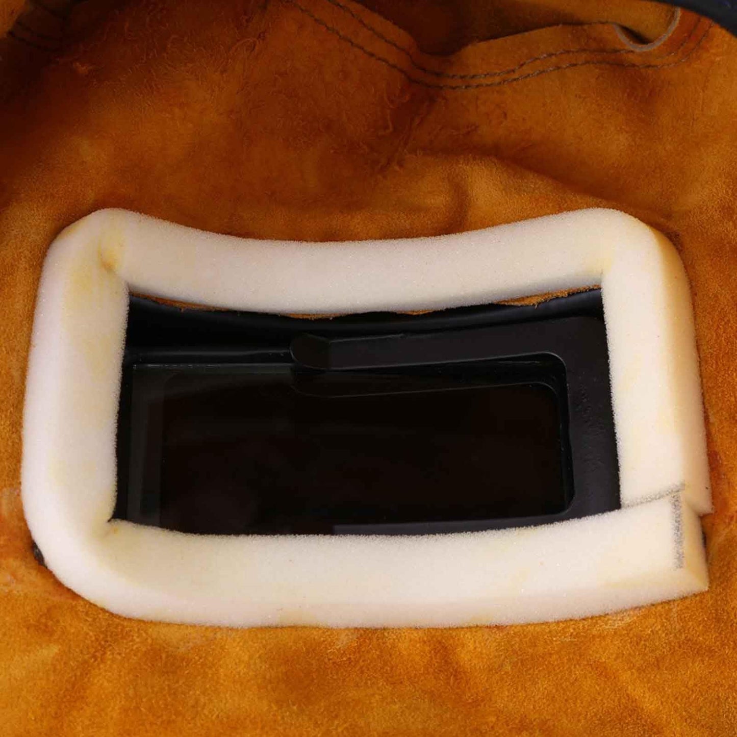 Greensen Máscara de Protección para Casco de Soldadura, Lente Transpirable Resistente Al Calor, Ajuste Rápido, Protección Completa para Trabajadores de Soldadura Cuero de Vaca