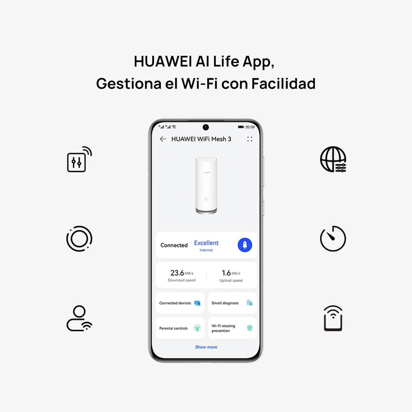 HUAWEI WiFi Mesh 3 - Router, Wi-Fi 6+, 3000 Mbps, 2.4GHz & 5GHz, Blanco (Paquete x2 Router), WS8100