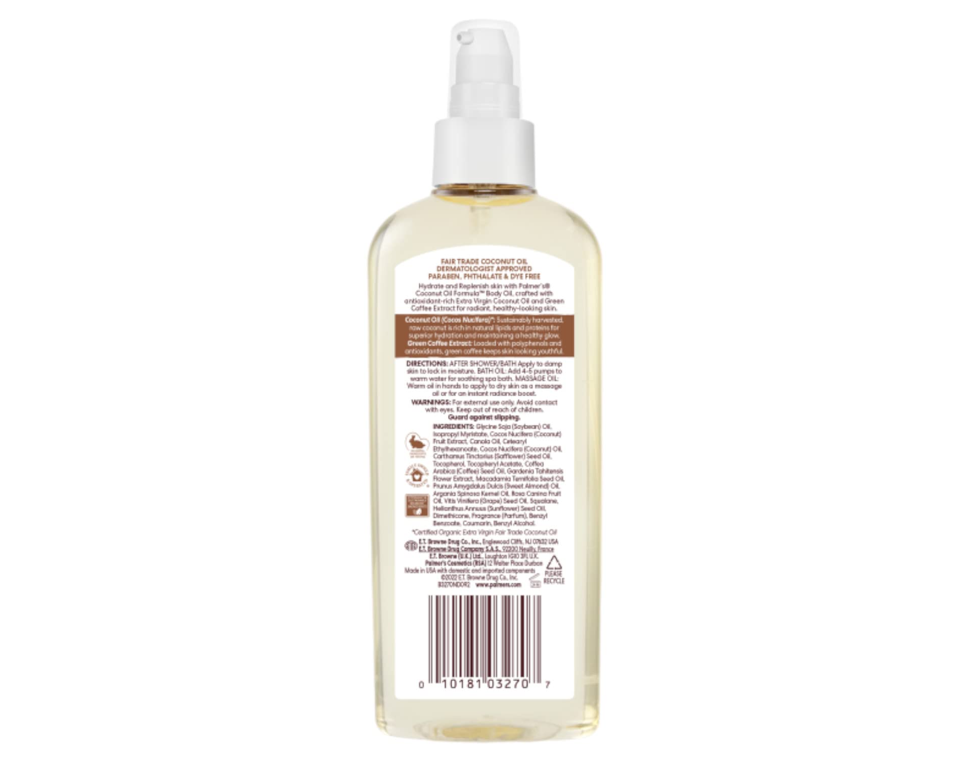 Palmer's Coconut Oil Formula Body Oil, 5.1 oz - 2pc