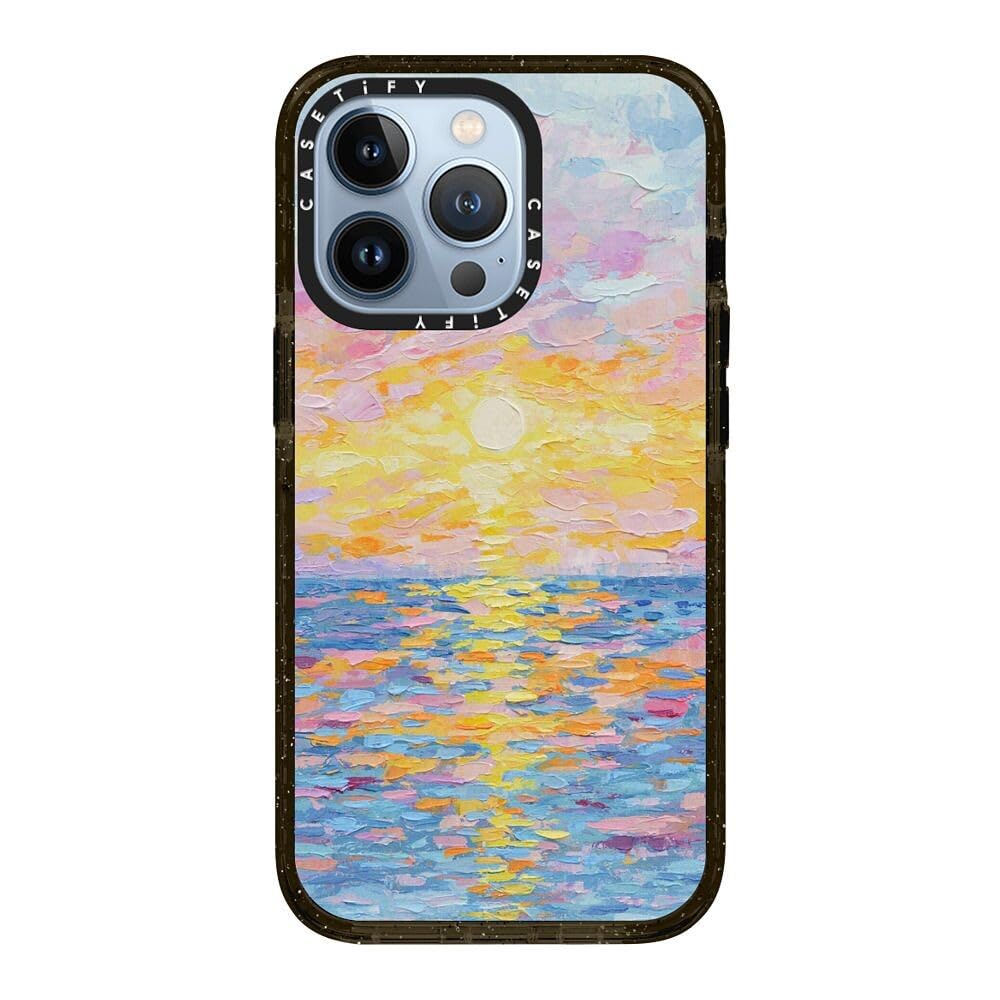 CASETiFY Impact - Funda para iPhone 13 Pro, color negro transparente