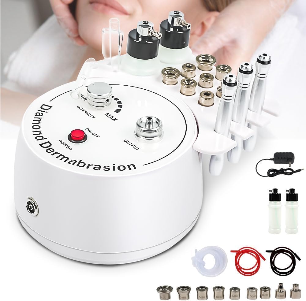 Máquina de Microdermoabrasión 3 en 1, Equipo para El Cuidado de La Piel Facial en El hogar, Equipo de Dermoabrasión Facial, Equipo de Dermoabrasión, Dermoabrasión
