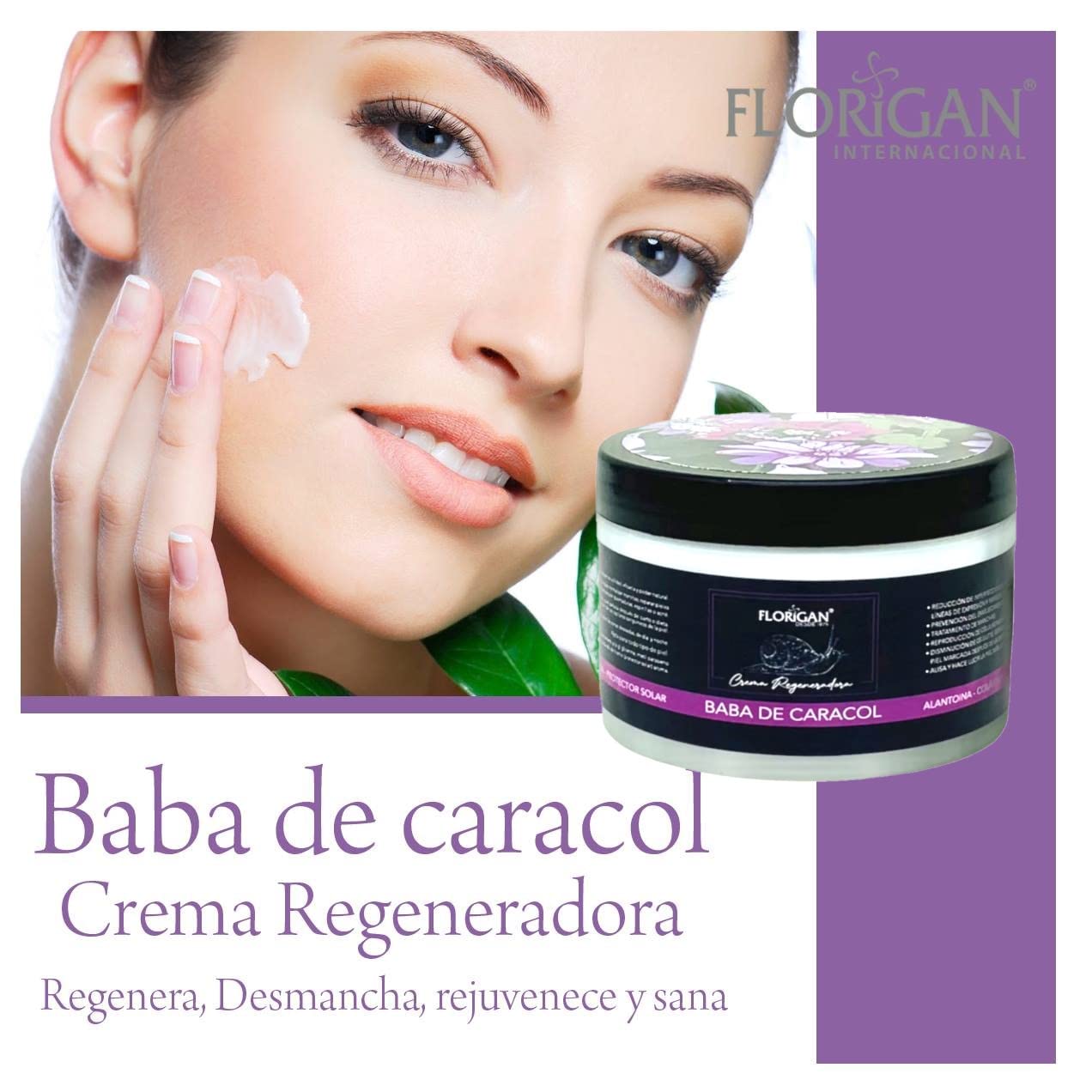 Crema Regeneradora Baba de Caracol Florigan® 350grs.
