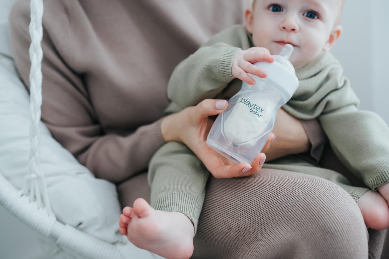 Biberón Playtex Baby NATURALATCH Transparente Flujo Lento 2 Unidades